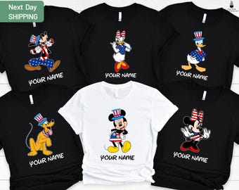 Disney 4th July Characters Shirt, Disney 4th July Shirt, Mickey and Friends Shirt, Disney Independence Day Shirt