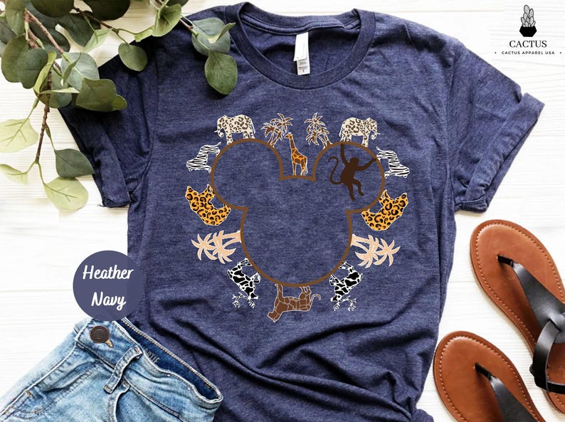 Animal Kingdom Shirt, Mickey Head Safari Shirt, Hakuna Matata Shirt, Leopard Shirt, Family Animal Kingdom Shirt afbeelding 3