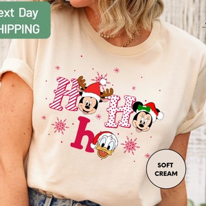 Christmas Ho Ho Ho Shirt, Disney Characters Shirt, Merry Christmas Shirt, Disney Christmas, Disney World Xmas Tee