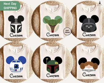 Custom Disney Star Wars Shirts, Star Wars Family Matching Shirts, Disneyworld Shirt, Custom Family Shirt, Disney Trip 2026