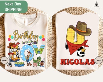Custom Toy Story Birthday Boy Shirt, Disney Birthday Shirt, Personalized Toy Story Shirt, Disneyland Birthday Trip Shirt, Birthday Boy Gift