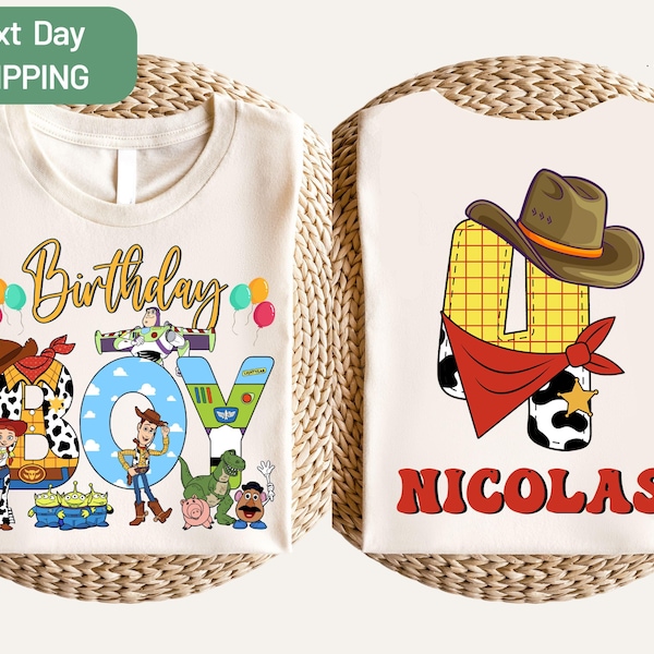 Custom Toy Story Birthday Boy Shirt, Disney Birthday Shirt, Personalized Toy Story Shirt, Disneyland Birthday Trip Shirt, Birthday Boy Gift