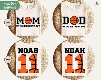 Custom Basketball Birthday Shirt, Matching Family Birthday Party Shirt, Personalized Birthday Boy Shirt, Basketball Theme Birthday Shirt