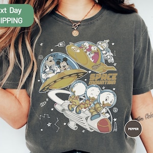 Retro Disney Space Mountain Shirt, Comfort Colors Mickey And Friends Space Shirt, Vintage Disney Shirt, Disney Astronaut Shirt, Disney Trip