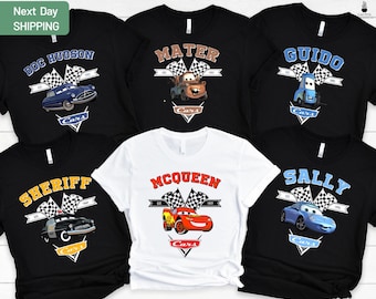 Disney Cars Matching Shirt, Lightening McQueen Shirt, Cars Sally Shirt, Disney Family Trip 2025 Shirt, Disneyland Vacation Tee