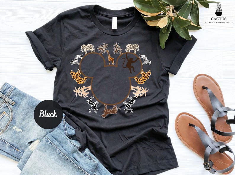 Animal Kingdom Shirt, Mickey Head Safari Shirt, Hakuna Matata Shirt, Leopard Shirt, Family Animal Kingdom Shirt afbeelding 2
