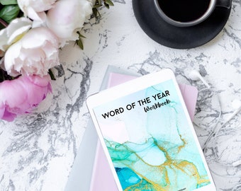 Word of the Year Workbook | Digital Printable Workbook 15+ Pages