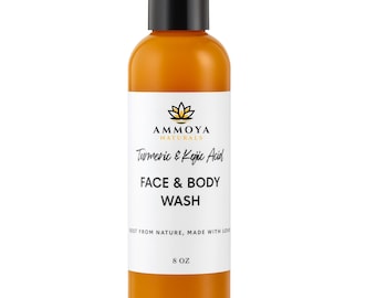 Gel de ducha de cúrcuma, ácido kójico y miel