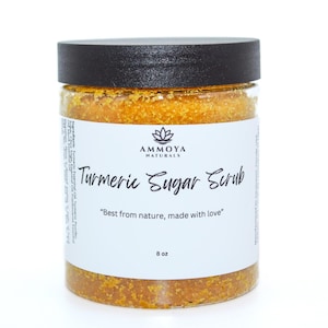 Turmeric Sugar Scrub: All Natural Face & Body Exfoliator