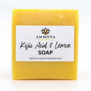 Kojic Lemon Turmeric Soap: Handmade Face and Body Wash