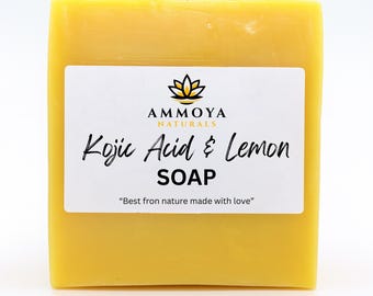 Kojic Lemon Turmeric Soap: Handmade Face and Body Wash