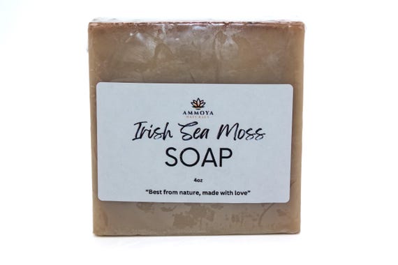 Irish Sea Moss Soap: All Natural Turmeric & Lemon Essential Oils
