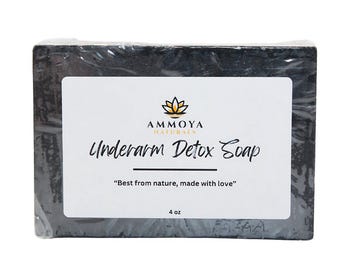 Jabón desintoxicante de carbón: cúrcuma, vinagre de sidra de manzana y aceite de limón - 113 g