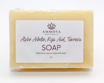 Kojic Alpha Arbutin Turmeric Soap: Goat Milk Soap