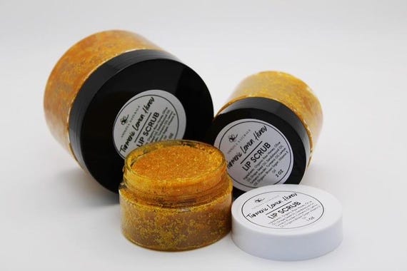 Turmeric Lemon Honey Lip Scrub: Exfoliating Sugar Scrub