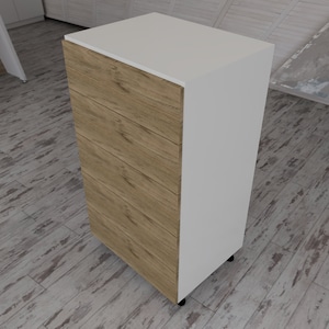 Fusion 360 Drawer Bank parametric cabinet, STEP, Autodesk Inventor 2021, SAT, Sketchup