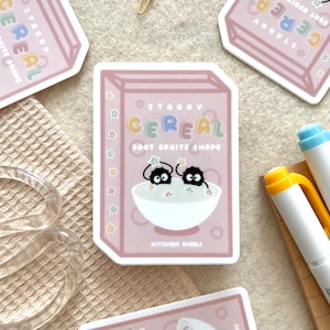 Studio Ghibli Inspired Soot Sprite Vinyl Sticker, Waterproof Hydroflask, Laptop Decal