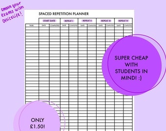 Active recall planner