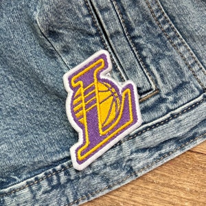 Los Angeles Basketball Team Embroidery Iron On Patch | Los Angeles Patches | LA Embroidery Patches