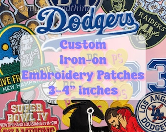 Custom Embroidery Iron-On Patch: Personalized Design (3-4 inches)