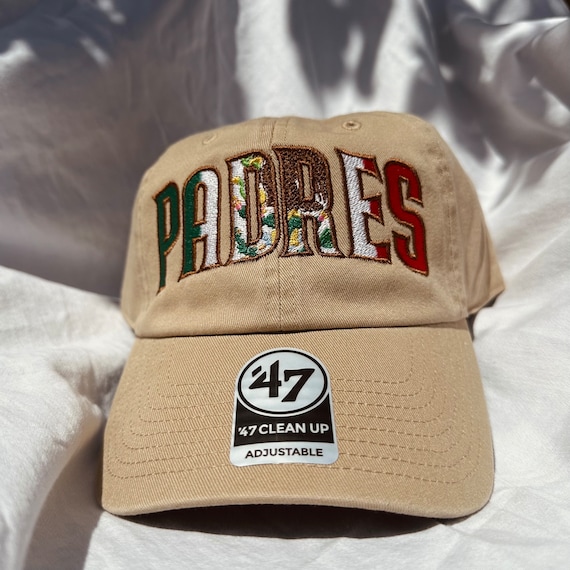 Padres Mexico Flag Embroidered Dad Hat -  display picture 3