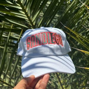 San Diego City Connect Colors Embroidered on 47 Brand 4700 Clean Up Cap | San Diego Embroidery Hat| San Diego Dad Hat Various Colors