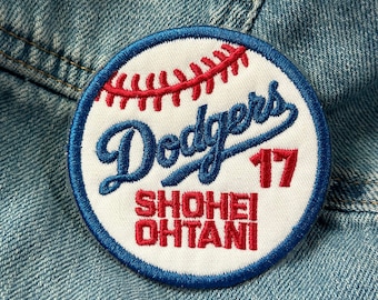 Shohei Ohtani Patches | Shohei Ohtani Dodgers Baseball Team Iron On Embroidery Patches | Dodgers LA Embroidery Patches | ShoTime