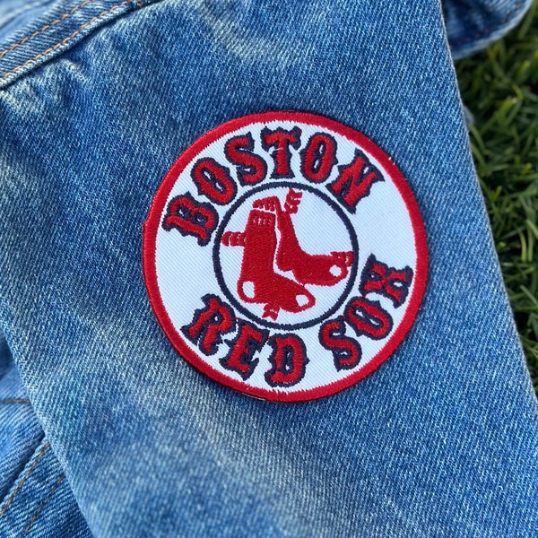 Écusson brodé des Red Sox de Boston | équipe de baseball des Red Sox | écussons de baseball des Red Sox de Boston | Équipement des Red Sox