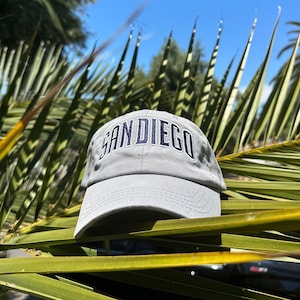San Diego Design Embroidered on Dad Hats Various Colors | San Diego Embroidery Hat | Custom Padres Hat | Custom San Diego Hats
