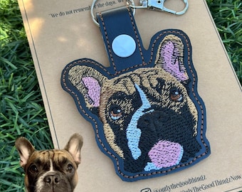 Custom Pet Embroidery Keychain | Pet Personalized Embroidered Keychain | Pet Embroidery | Animal Embroidery | Personalized Pet Gifts