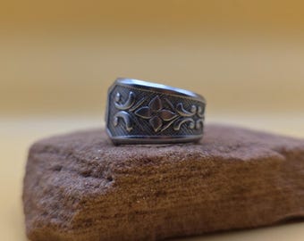 Size 8 Stainless Steel Spoon Ring