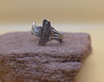 Size 7 Vintage 1985 Statue of Liberty Spoon Ring