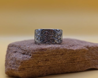 Size 8 Stainless Steel Spoon Ring