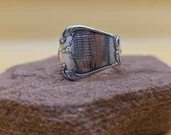 Size 9 Vintage Boston Spoon Ring