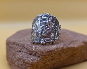 Size 8 Vintage Grand Canyon Spoon Ring