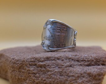 Size 7 Vintage Boston Spoon Ring