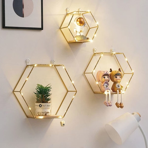 Floating Shelves With Led Lights Etsy