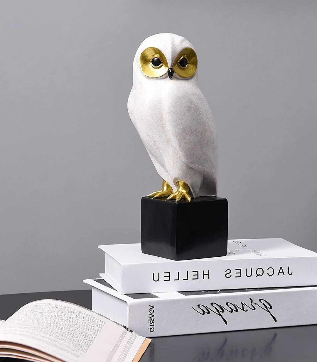 Owl Decor Sculptures Home Lovely Owl Sculptures Resin Animal - Etsy
