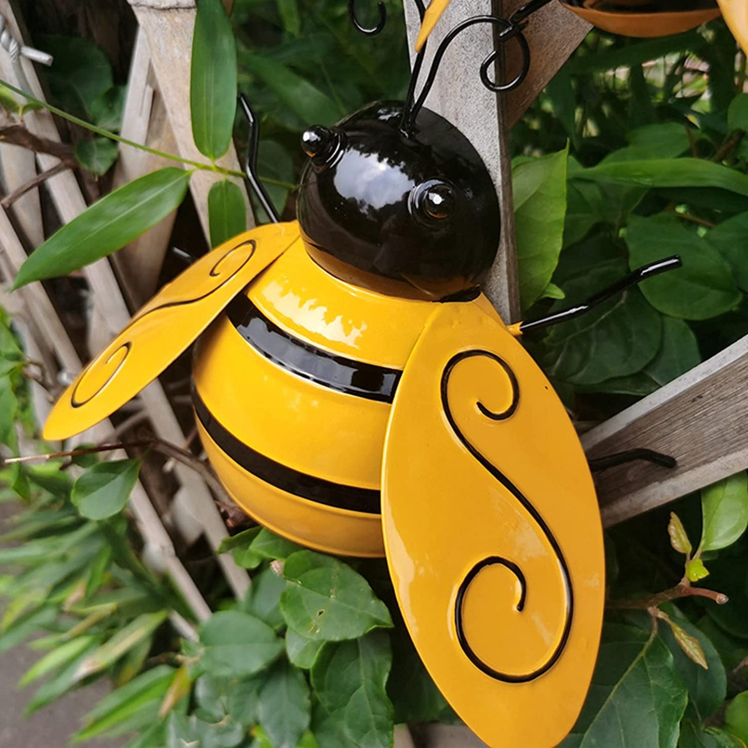 4 Pieces Metal Art Bumble Bee Wall Decor 3D Iron Bee Art Etsy