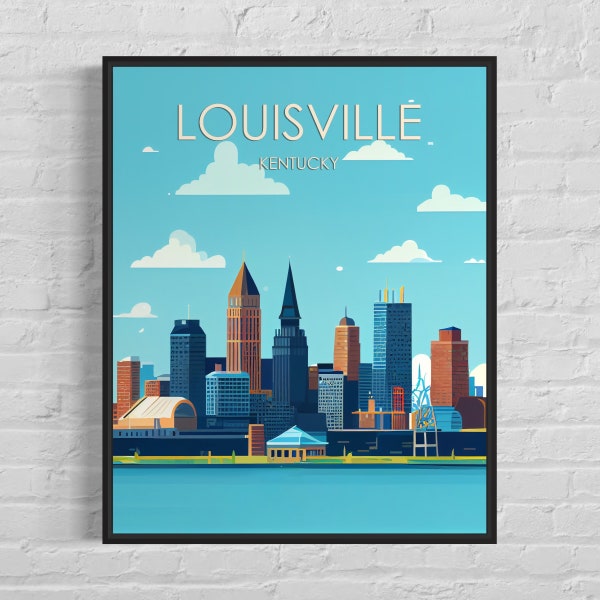 Louisville Poster Etsy