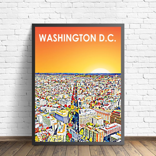 Washington Dc Poster Etsy