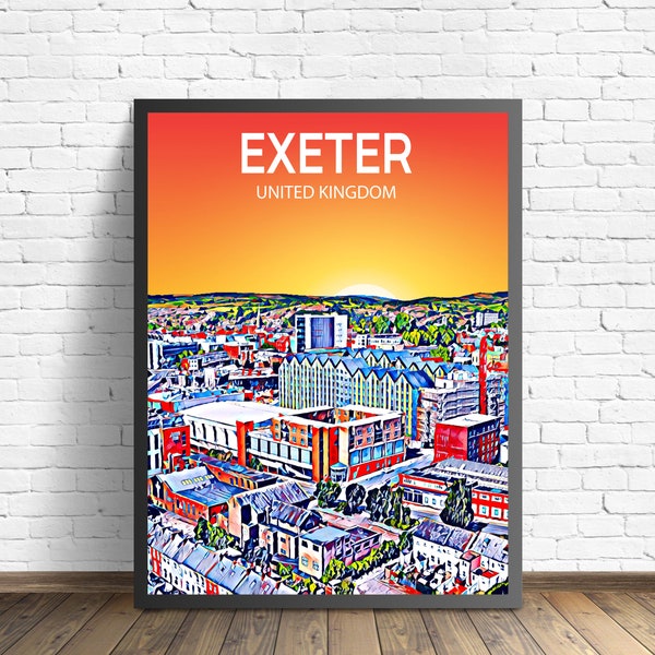 Exeter Skyline Etsy
