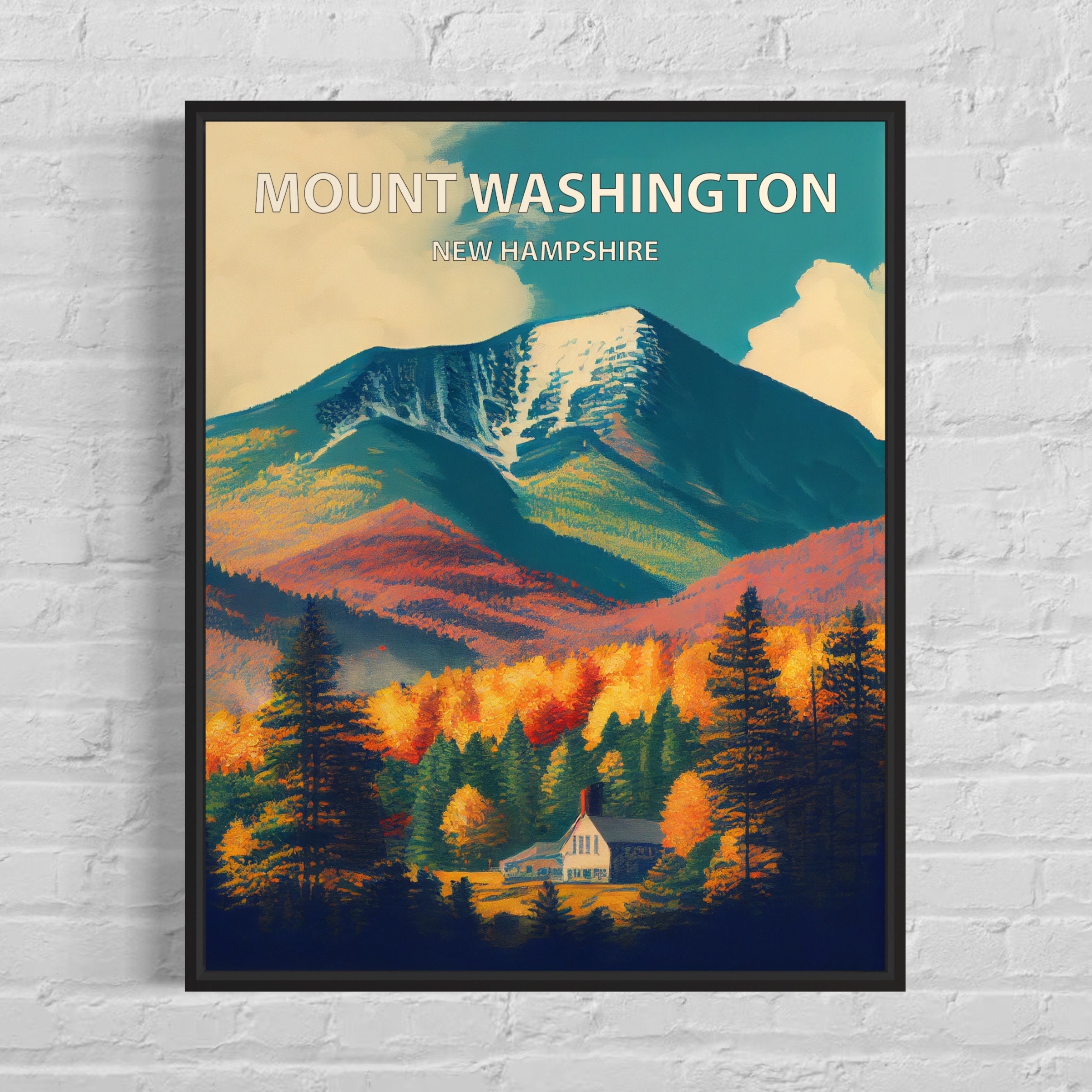 Mount Washington New Hampshire Art Print Mount Washington image image