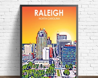Raleigh Art Canvas - Etsy