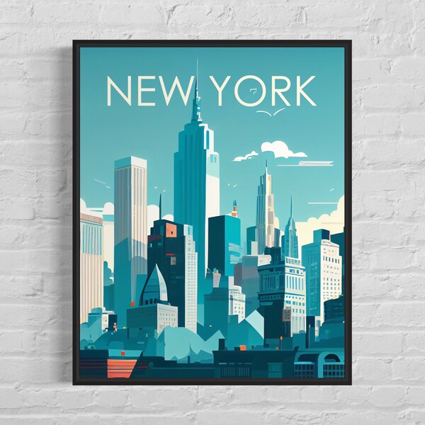 New York Canvas Etsy