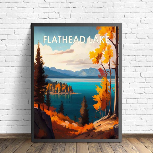 Flathead Lake Art Etsy