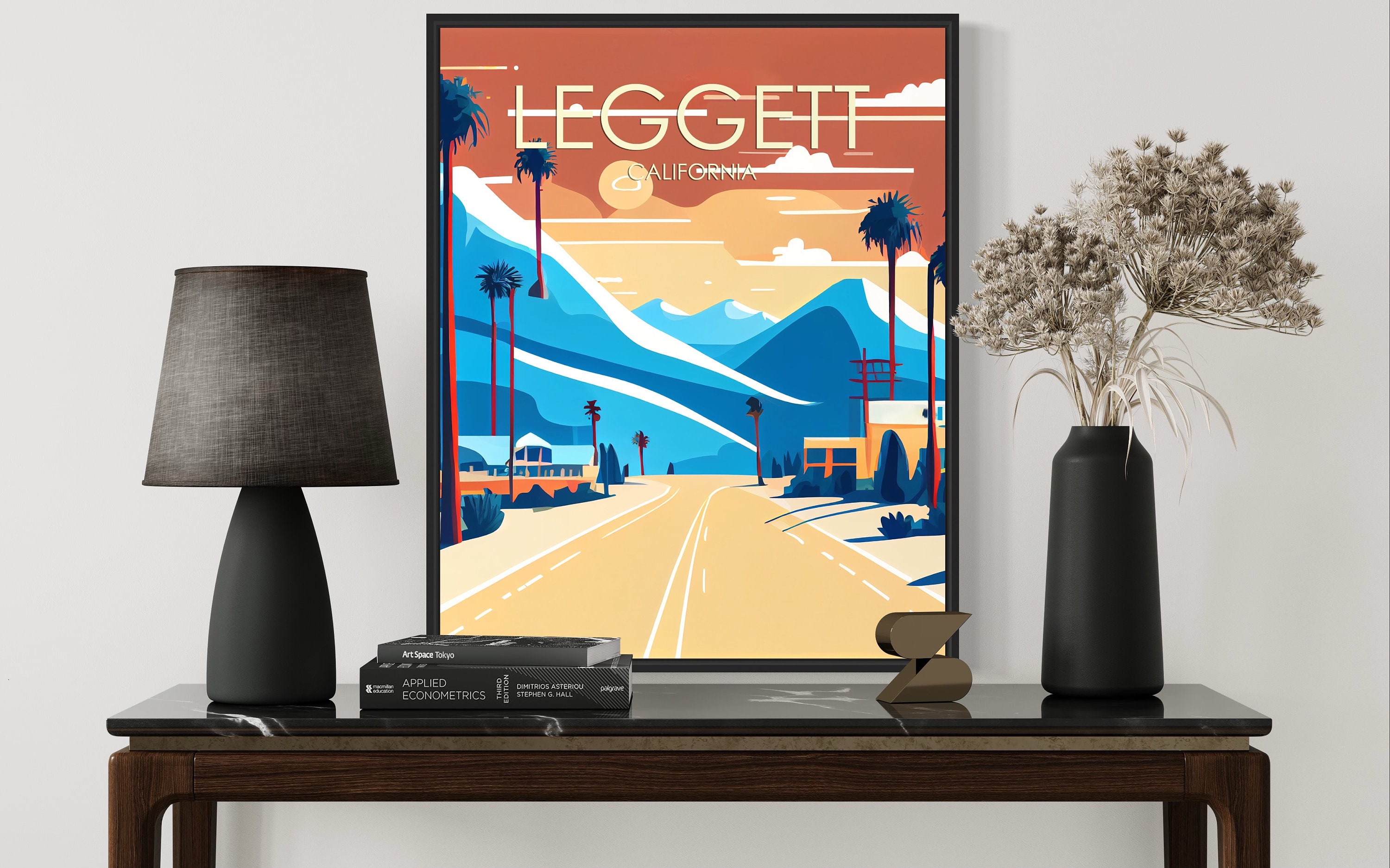 Leggett California Retro Art Print Leggett Art Illustration Etsy