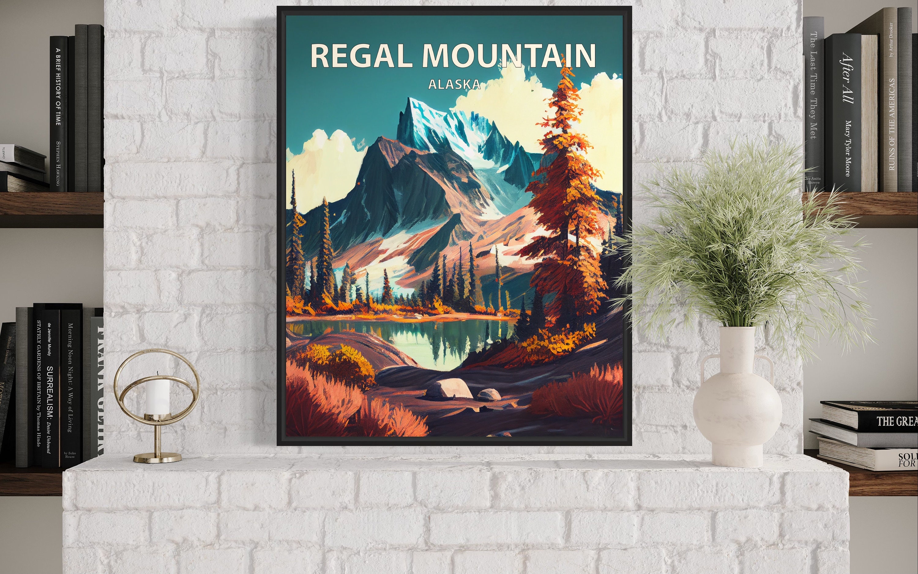 Regal Mountain Alaska Art Print Regal Mountain Wall image