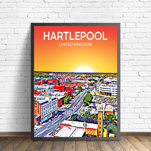 Hartlepool Poster Etsy
