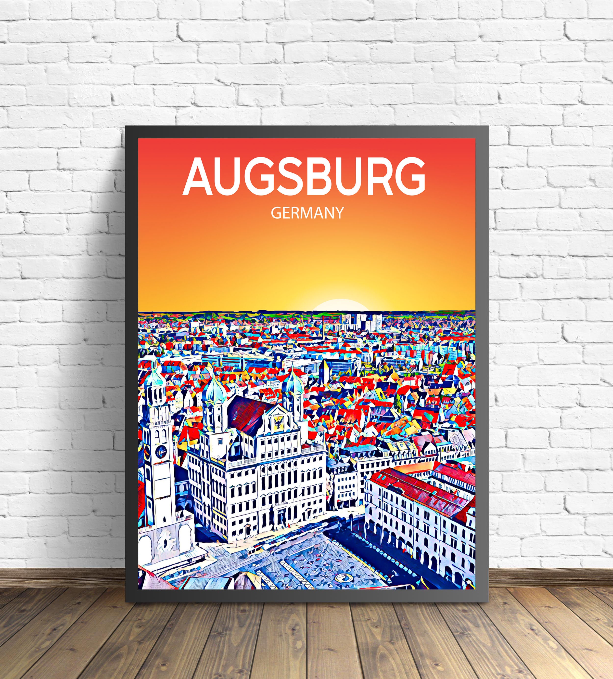 Augsburg Skyline - Etsy